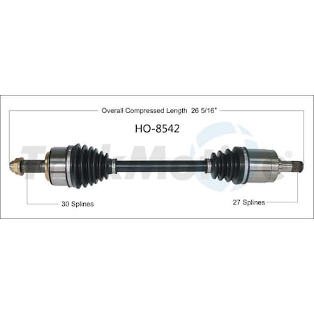 Surtrack Axle Cv Axle Shaft, Ho-8542 HO-8542